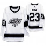 Maillot Hockey Los Angeles Kings Dustin Brown Heritage Throwback Blanc