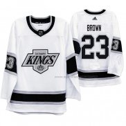 Maillot Hockey Los Angeles Kings Dustin Brown Heritage Throwback Blanc