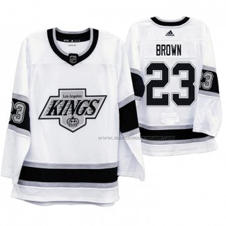 Maillot Hockey Los Angeles Kings Dustin Brown Heritage Throwback Blanc