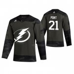 Maillot Hockey Tampa Bay Lightning Brayden Point 2019 Veterans Day Camouflage