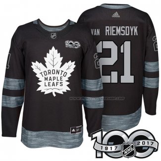 Maillot Hockey Toronto Maple Leafs James Van Riemsdyk 1917-2017 100th Anniversaire Noir