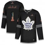 Maillot Hockey Toronto Maple Leafs Johnny Bower 2020 USA Flag Noir