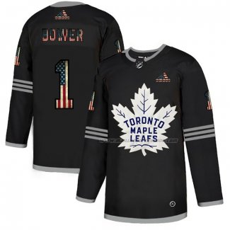 Maillot Hockey Toronto Maple Leafs Johnny Bower 2020 USA Flag Noir