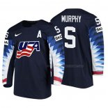 Maillot Hockey USA Connor Murphy 2018 Iihf World Championship Joueur Noir