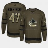 Maillot Hockey Vancouver Canucks Sven Baertschi 2018 Salute To Service Vert Militar
