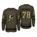 Maillot Hockey Vegas Golden Knights Pierre Edouard Bellemare 2018 Salute To Service Vert Militar