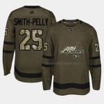 Maillot Hockey Washington Capitals Devante Smith Pelly 2018 Salute To Service Vert Militar