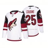 Maillot Hockey Arizona Coyotes Nick Cousins 2018 Season Centennial Patch Team Road Blanc