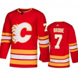 Maillot Hockey Calgary Flames Tj Brodie Alterner Authentique Rouge