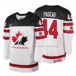 Maillot Hockey Canada Jean Gabriel Pageau 2018 Iihf World Championship Joueur Blanc