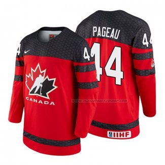 Maillot Hockey Canada Jean Gabriel Pageau 2018 Iihf World Championship Joueur Rouge