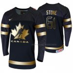 Maillot Hockey Canada Mark Stone 2020 Iihf World Junior Championship Golden Edition Limited Noir