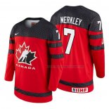 Maillot Hockey Canada Ryan Merkley 2018 Iihf World Championship Joueur Rouge