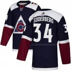 Maillot Hockey Colorado Avalanche Carl Soderberg Alterner Authentique Bleu