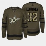 Maillot Hockey Dallas Stars Kari Lehtonen 2018 Salute To Service Vert Militar