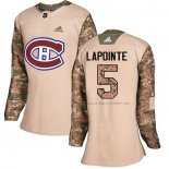 Maillot Hockey Femme Montreal Canadiens Guy Lapointe Authentique 2017 Veterans Day Camouflage