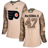 Maillot Hockey Femme Philadelphia Flyers Andrew Macdonald Authentique 2017 Veterans Day Camouflage