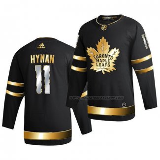 Maillot Hockey Golden Edition Toronto Maple Leafs Zach Hyman Limited Authentique 2020-21 Noir