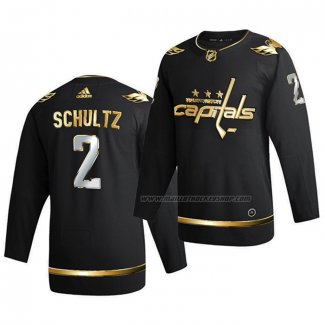 Maillot Hockey Golden Edition Washington Capitals Justin Schultz Limited Authentique 2020-21 Noir
