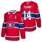 Maillot Hockey Montreal Canadiens Tomas Plekanec Authentique Domicile 2018 Rouge