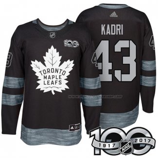 Maillot Hockey Toronto Maple Leafs Nazem Kadri 1917-2017 100th Anniversaire Noir