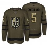 Maillot Hockey Vegas Golden Knights Deryk Engelland Salute To Service Vert Militar