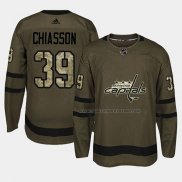 Maillot Hockey Washington Capitals Alex Chiasson 2018 Salute To Service Vert Militar