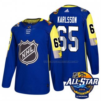 Maillot Hockey 2018 All Star Ottawa Senators Erik Karlsson Authentique Bleu