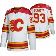 Maillot Hockey Calgary Flames Sam Bennett 2019 Heritage Classic Authentique Blanc