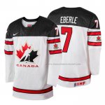 Maillot Hockey Canada Jordan Eberle 2018 Iihf World Championship Joueur Blanc
