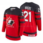 Maillot Hockey Canada Peyton Krebs 2018 Iihf World Championship Joueur Rouge