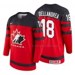 Maillot Hockey Canada Ty Dellandrea 2018 Iihf World Championship Joueur Rouge