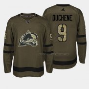 Maillot Hockey Colorado Avalanche Matt Duchene 2018 Salute To Service Vert Militar