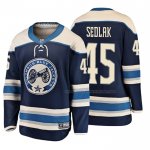 Maillot Hockey Enfant Columbus Blue Jackets Lukas Sedlak 2019 Alterner Breakaway Bleu