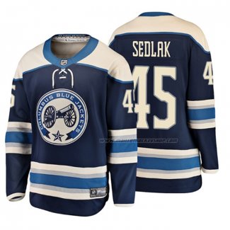 Maillot Hockey Enfant Columbus Blue Jackets Lukas Sedlak 2019 Alterner Breakaway Bleu