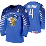 Maillot Hockey Finlandia Mikko Lehtonen Exterieur 2020 Iihf World Championship Bleu