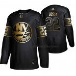 Maillot Hockey Golden Edition New York Islanders Mike Bossy Retired Joueur Authentique Noir