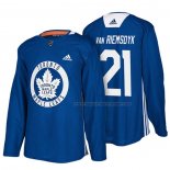 Maillot Hockey Toronto Maple Leafs James Van Riemsdyk New Season Practice Bleu