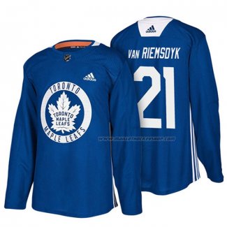 Maillot Hockey Toronto Maple Leafs James Van Riemsdyk New Season Practice Bleu