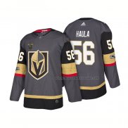 Maillot Hockey Vegas Golden Knights Erik Haula Steel Authentique Domicile Joueur 2018 Gris